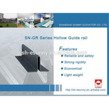 Guide rails, elevator guide rail shoes, linear guide rail, Elevator parts, SN-GR